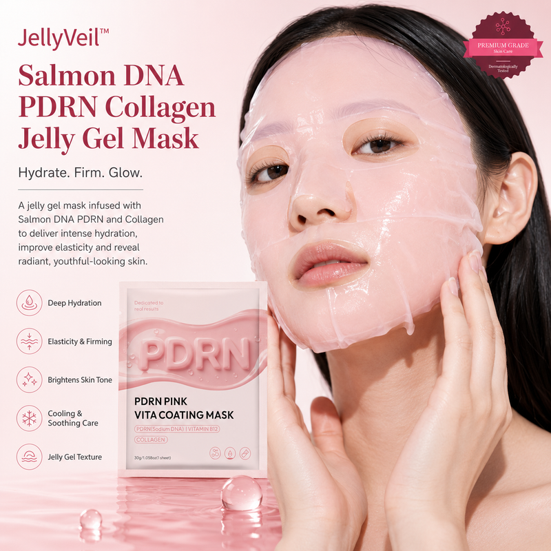JellyVeil™ Salmon DNA PDRN Collagen Jelly Gel Mask